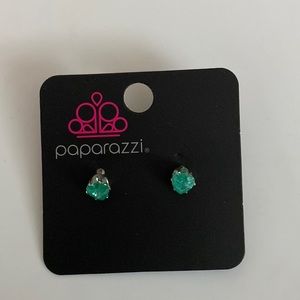 Women’s green stud earrings